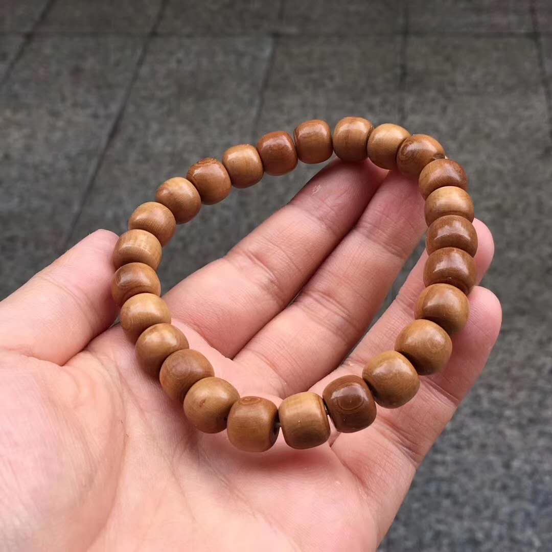 10×8mm猛犸象牙老型咖啡手串 萬年天然造化，天然產品